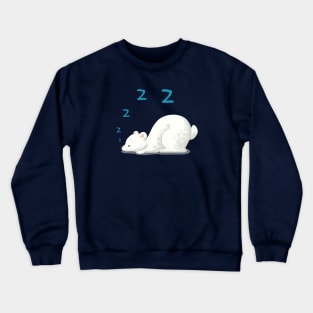 Sleeping Polar Bear Crewneck Sweatshirt